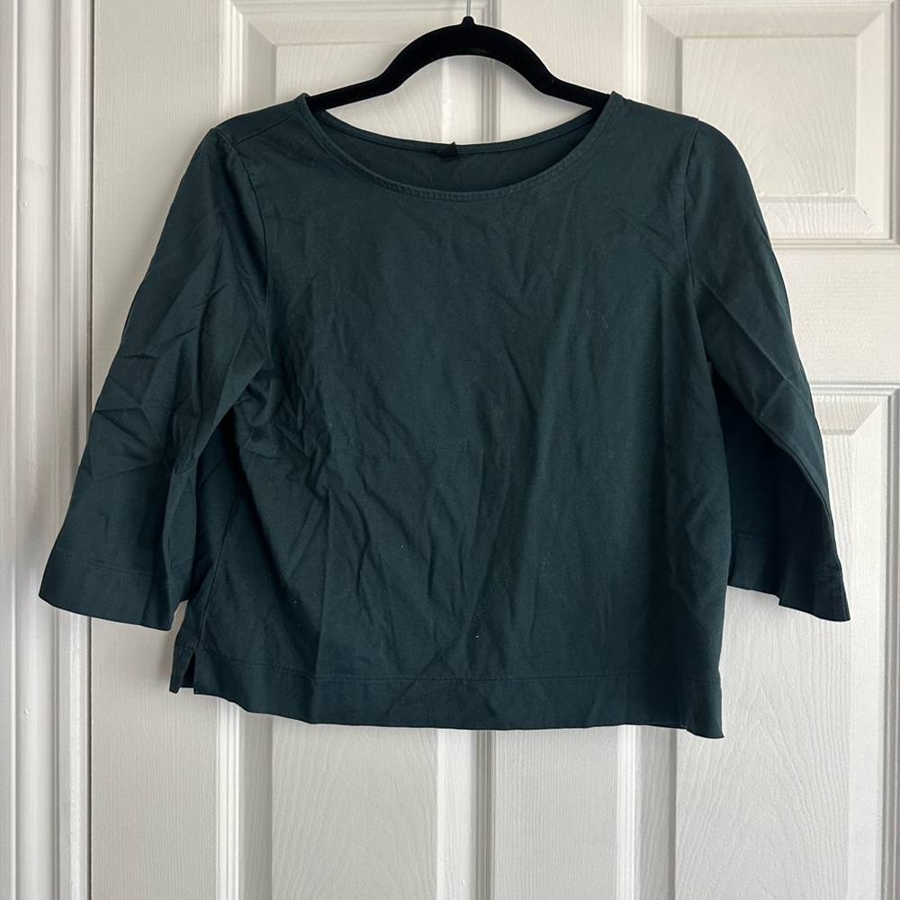 Uniqlo Dark Teal Long Sleeve Top